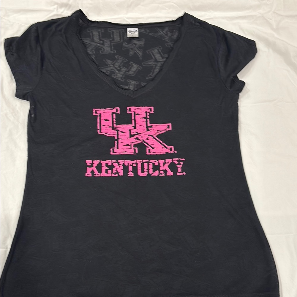 Kentucky Black T-Shirt with Pink Logo